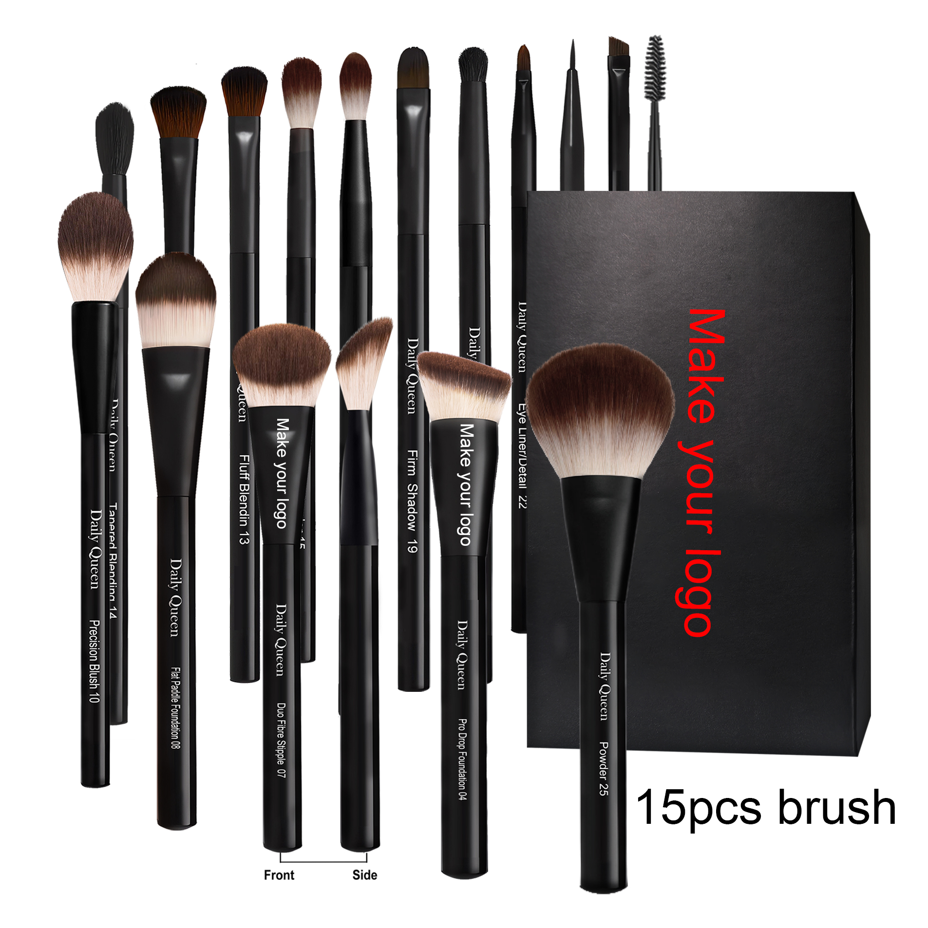 15pcs NYX makeup brush