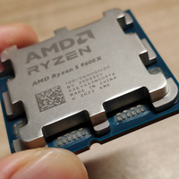 Prosesor Desktop AMD Ryzen 5 9600X Bekas, 6-Core, 3.9 GHz Boost, untuk Gaming Berperforma Tinggi