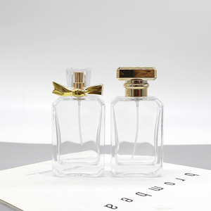 Women's 50ml Square <b>Perfume</b> <b>Refill</b> <b>Bottles</b> Wholesale Clip-On Cosmetic Empty <b>Bottles</b> Press-Type Glass Spray <b>Bottles</b> - Product Image 1