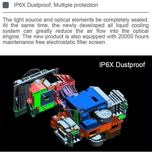 Paihao máy chiếu ngoài trời tốt nhất với 30000 ANSI Lumens Độ phân giải 4K 60000 giờ nguồn ánh sáng <span class=keywords><strong>laser</strong></span> 3LCD máy chiếu xây dựng - Product Image 2