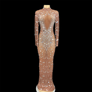Vêtements de luxe pour femmes 2026 – Robe de cérémonie avec diamants convexes à l'avant et à l'arrière pour la mère de la mariée - Product Image 5