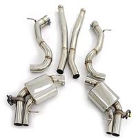 Échappement EXR Valvetronic Catback pour mercedes-benz W223 S63 4.0T V8 2025 télécommande miroir poli échappement de 1.5mm d'épaisseur