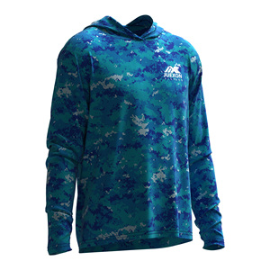Camisa de Pesca para Hombre, Estampado de Camuflaje Azul, 100% Poliéster, <span class=keywords><strong>UPF</strong></span> 50, Impermeable, Resistente al Viento, Secado Rápido, Transpirable - Product Image 4