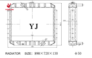 <span class=keywords><strong>DH150</strong></span>-<span class=keywords><strong>7</strong></span> DH150LC-<span class=keywords><strong>7</strong></span> DH150W-<span class=keywords><strong>7</strong></span> escavatore radiatore 2202-9064A-01 - Product Image 2