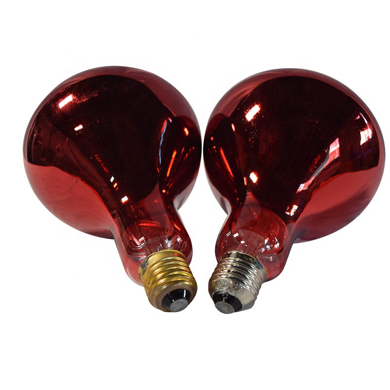 Foshan Manufacturer 275W Red Light Infrared Ray Lamp Halogen Heat Bulbs