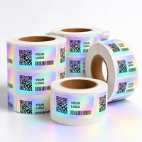 Etiquetas de Seguridad con Código QR Láser Personalizadas, Rollo de Etiquetas Holográficas para Autenticación de Productos, Garantía y Trazabilidad, Venta al por Mayor