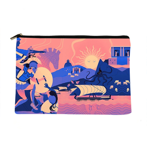 Bolsa de Maquillaje de Lona Personalizada a la Moda con Lindo Estampado de Unicornio, Estuche con Cierre para Lápices para Niñas, Bolsa Escolar con Logotipo Personalizado - Product Image 3