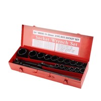 Wholesale Carbon Steel 3/4-Inch Phosphated 21-Piece Auto & Household Machinery Repair Wrench Tool Set Sleeve Hardware Toolbox