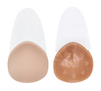 Soutien-gorge adhésif respirant de bonne qualité pour femmes sexy, invisible, push-up, cache-tétons en gel de silicone nude/noir