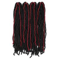 Extensions de cheveux synthétiques Marley Afro Kinky Twist au crochet, résistantes à la chaleur, pour femmes, tresses en vrac, fausses locks, trame simple