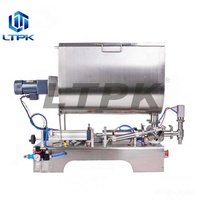 Machine de remplissage de pâte de piment de beurre de ketchup de fromage de confiture de crème de sauce de pâte de LT-GUF500 à bas prix avec la grande trémie et le mélangeur de Type U