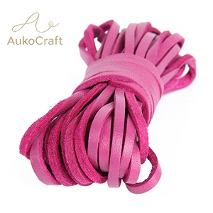 <span class=keywords><strong>Bracelet</strong></span> et collier en corde tressée en cuir <span class=keywords><strong>de</strong></span> vachette pleine fleur, faits main, DIY - Product Image 6