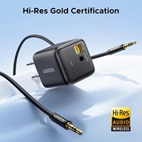 Adaptateur audio Bluetooth 6.0 LDAC UGREEN pour téléviseurs et enceintes domestiques, récepteur audio sans fil haute résolution Bluetooth