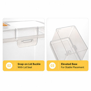 Scatola Portautensili da Cucina Trasparente Portatile, Contenitore in Plastica PP per Accessori e Viti, Utensile da Cucina - Product Image 4