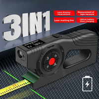 SNAKOL Mètre ruban laser numérique électronique intelligent 3 en 1 et télémètre avec batterie rechargeable