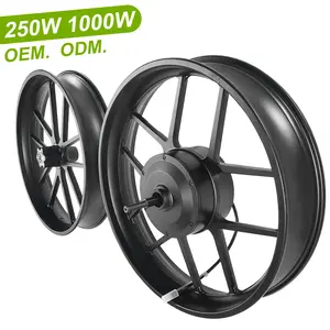 OEM ODM 4.5kg 55N.m 브러시리스 자전거 24v 36v 48v 500w ebike 전기 자전거 엔진 허브 bldc 모터 전자 자전거