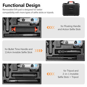 Estuche Rígido Insta360 de Doble Capa, Estuche Protector de Viaje, Accesorios para Cámara Insta360 X5/X4/X3 - Product Image 2