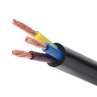 Kabel Daya Tembaga Terisolasi Ganda PVC Multi Inti Fleksibel Filipina 10/3 12/2 14/2 16/4 18/2 AWG 600V 4