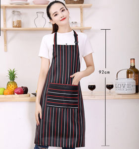 ผ้ากันเปื้อนผ้ากันเปื้อนสำหรับทำอาหารในครัวแนวย้อนยุคสีดำลายพริกไทยแดงสายคล้องคอพริกเดอ cozinha divertido tablier สำหรับผู้ใหญ่ - Product Image 2