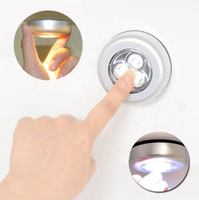 Kanlong-interrupteur tactile sans fil à 3 LED, avec bouton poussoir, pour mur de cuisine, chambre placard, armoire, prix d'usine, nouveau