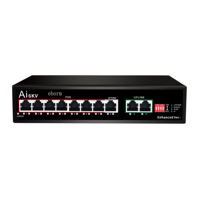8Port AI Vlan Extender 250 Meter 48V 120W HI POE sakelar jaringan Gigabit