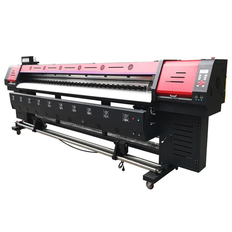 Smart outdoor advertising machine 3.2m INQI inkjet printer with 2pcs xp600 head