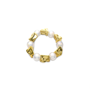 Bracelet en perles en acier inoxydable 316L plaqué or PVD, bijoux durables et résistants pour femmes - Product Image 2