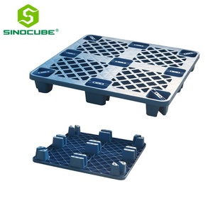 <span class=keywords><strong>Pallet</strong></span> in Plastica Sinocube Euro HDPE Leggero, Impilabile, con 9 Piedi, Superficie Perforata su un Lato, <span class=keywords><strong>Dimensioni</strong></span> Standard, Resistente, a 4 Vie - Product Image 1