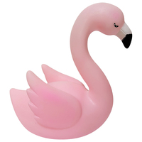 Nouveauté créative 3D flamant rose LED veilleuse PVC nouveau design lune jouet pour enfants sommeil et fête bébé cadeau