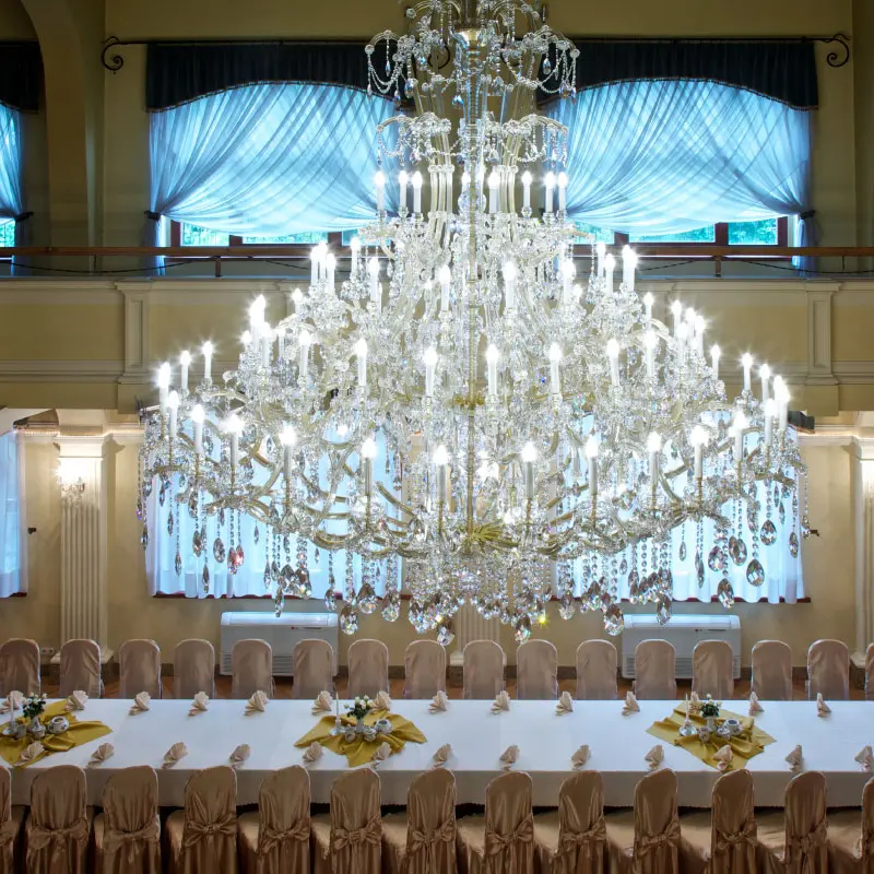 Exklusive angepasst für hotel tschechische luxus hängen kristall moderne kronleuchter für hochzeiten für verkauf