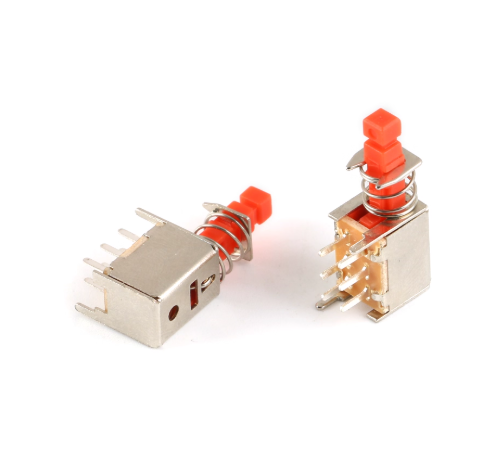 A03 Straight Key Switch PS-22F02 Dual-row 6-pin Self-locking Switch Piano Key Switch Button Switch