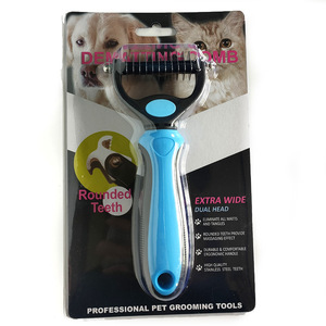 Pelliccia animale domestico Nodo Cutter Cane Grooming Spargimento Strumenti del Gatto Dell'animale Domestico di Rimozione Dei Capelli Spazzola Pettine Double sided Pet Prodotti - Product Image 4