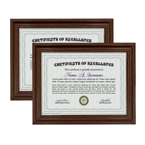 מסגרת לתעודת MDF, מסגרת עץ בהתאמה אישית לתצוגת תמונות על הקיר, מסגרות תמונה מעוטרות לתעודות ופרסים - Product Image 1