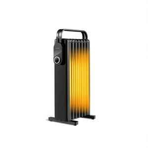 Calentador Eléctrico de Espacio, Radiador de Aceite de 1500W, Portátil con Soporte Plegable para Uso en el Hogar o la Oficina - Product Image 1