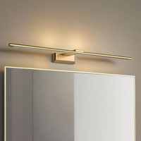 Luminaire LED étanche IP44 pour salle de bain, conforme CE, moderne, mural, pour miroir, corps en aluminium, couleur 3500K-6000K