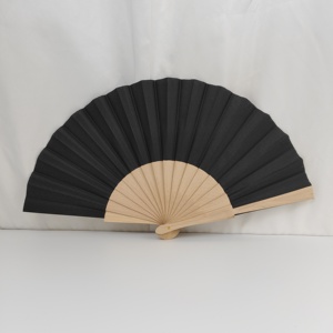 Abanico de Tela con Marco de Bambú de 23 cm, Abanico de Mano Portátil, Recuerdo de Boda, Regalo Empresarial con Impresión de Logotipo Personalizado, Venta al por Mayor - Product Image 2