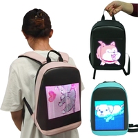 Mochila LED Digital Programable con Pantalla LED Personalizada, Mochila con Pantalla LED Impermeable, Mochila Escolar con Pantalla LED