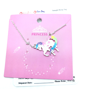 Collier cheval licorne coloré pour enfants, accessoires pour filles, nouveau Design, vente en gros, - Product Image 1
