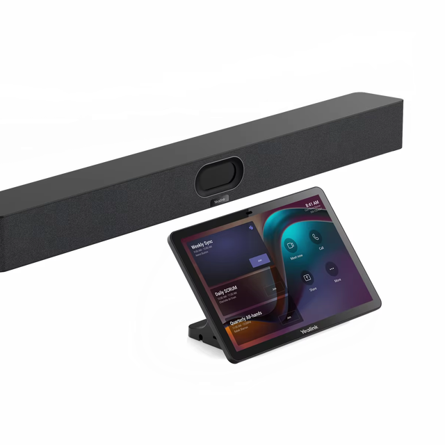 Yealink MeetingBar A50-All-in-One 4K Touch Screen Video Conference System with 10x-20x Optical Zoom for Microsoft Teams Rooms