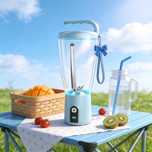 Blender portable sans fil de 1000 ml, 6 lames en acier inoxydable - Rechargeable par USB pour des smoothies nomades - Product Image 1