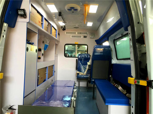 Usine chinoise nouveau Design 5 sièges 4 roues oxygène hôpital premiers soins d'urgence ICU moteur Diesel véhicule d'<span class=keywords><strong>ambulance</strong></span> - Product Image 3