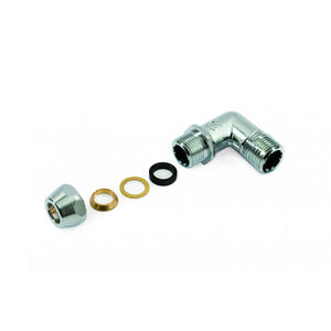 Instalación de tuberías de latón cromado de alta presión macho curvado 10X 1/2 Material de zinc superficie lisa para plomería galvanizada 12mm-50mm - Product Image 2