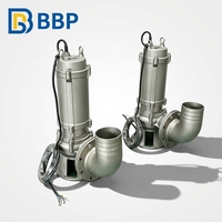 Pompe broyeuse submersible pour eaux usées, haute capacité 6000m³/h, pompe électrique pour boues destinée au pompage urbain