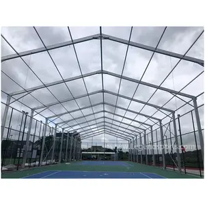 2024 nueva llegada cubierta panorámica de pista de tenis Padel Court Tent