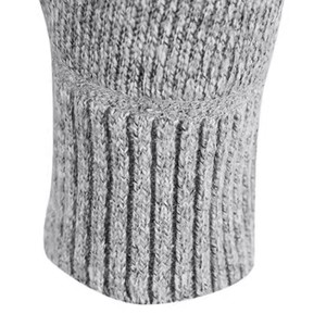 Nouveau automne et hiver cachemire <span class=keywords><strong>Cardigan</strong></span> hommes mi-long col haut pull ample grande taille couleur unie <span class=keywords><strong>laine</strong></span> tricoté manteau - Product Image 5
