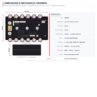 Contrôleur de moteur VESC 100V 1260A CAN Bus pour robotique AGV UGV BLDC PMSM FOC Encodeur ROS2 ESC industriel haute intensité