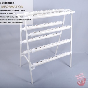 อุปกรณ์ปลูกผักไฮโดรโปนิกส์แบบระเบียงบ้าน ปลูกแบบไร้ดิน ปลูกผักสลัด ผักกวางตุ้ง ผักใบเขียว แบบสองด้านแปดหลอด อัตโนมัติ - Product Image 3