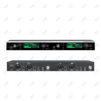 Sistema de Monitoreo Inalámbrico Intraural de Alta Fidelidad EIF AC-220 de Doble Canal, Micrófono de Mano, Construcción Metálica, Diseño Ligero