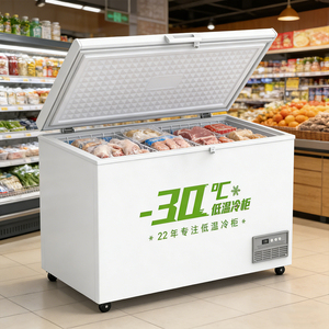 <span class=keywords><strong>Ahorro</strong></span> de Energía Directo de Fábrica 408L -30 ℃   Congelador Horizontal Comercial y Doméstico con Descongelación Automática y Evaporador de Cobre - Product Image 1