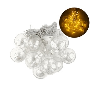 Fábrica al por mayor 138LED 8cm impermeable burbuja bola hielo LED cadena luces para decoración de bodas - Product Image 4